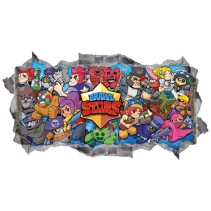Vinilos adhesivos 3d videojuego brawl stars